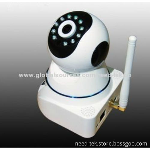 0.3MP Wireless P2P PTZ IP Camera, Two-way Audio, Cloud Drive Storage, 70x70x80mm Size